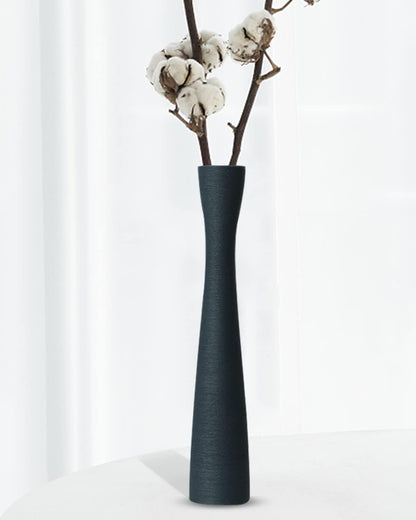 Tall Gold Vase, 16.5 Inch Skinny Flower Vases, Handmade Ceramic Vase Modern Minimalist Style for Living Room,Home,Office,Centerpiece,Table,Wedding Party