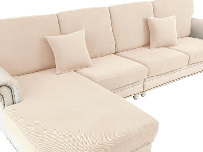 Couch Cushion Covers Seat Cushion Cover Stretch Couch Cover Separate Sectional Sofa Slipcovers Furniture Protector(3 Pieces for Seat or Sofa Backrest, Dark Grey)