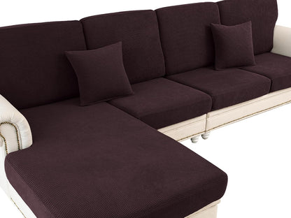 Couch Cushion Covers Seat Cushion Cover Stretch Couch Cover Separate Sectional Sofa Slipcovers Furniture Protector(3 Pieces for Seat or Sofa Backrest, Dark Grey)