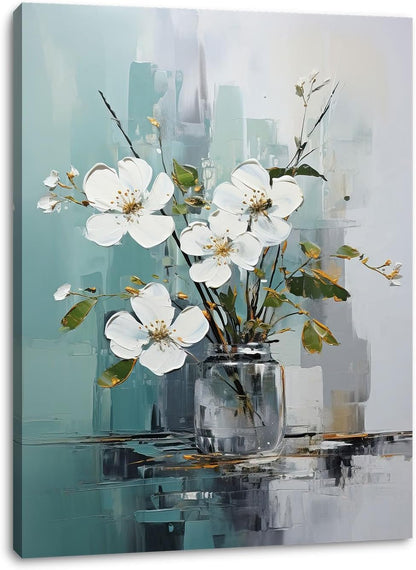 Floral Canvas Wall Art Bathroom Wall Art Pictures Wall Decor Home Decor Wall Decor for Bedroom Livingroom 12x16 Inches