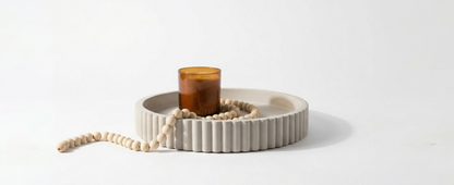 Decorative Tray for Decor - Coffee Table Tray for Living Room - Round Tray for Home Decor - Coffee Table Decor Centerpiece - Modern Minimalist Centerpiece