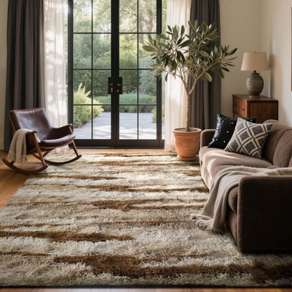 6x9 Ft Large Shag Rugs for Living Room, Tie-Dyed Ultra Soft Fluffy Furry Area Rugs for Bedroom Indoor Floor, Aesthetic Carpet for Kids Home Decor (Dark Grey)