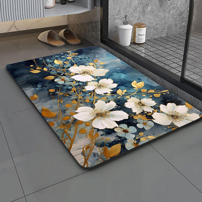 Bath Mat, 3 x 5ft, Ultra Soft and Non-Slip Bathroom Rugs, Water Absorbent and Machine Washable Bath Rug for Bathroom, Shower, and Tub