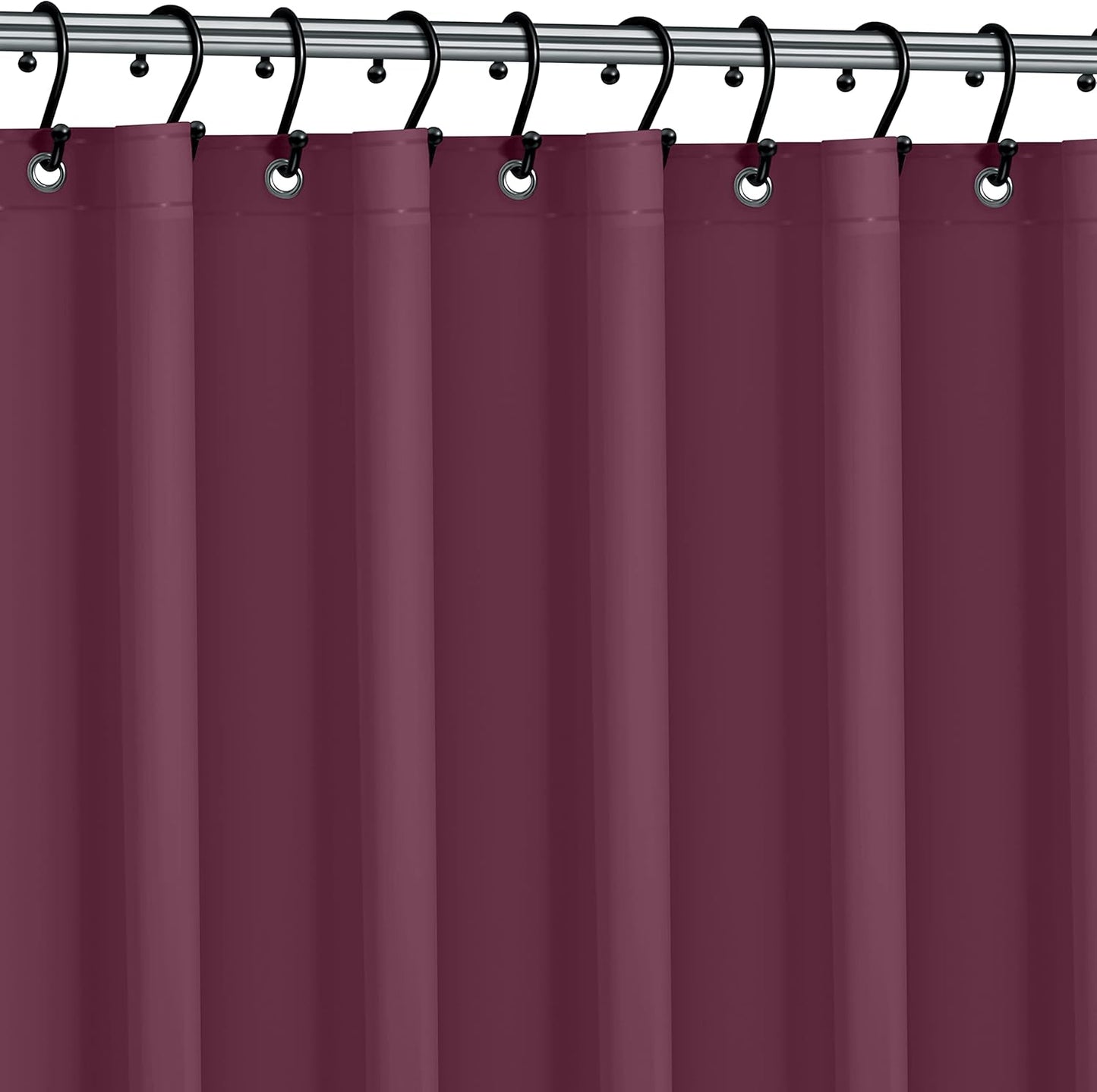 No Smell Shower Curtain Liner 72x72 White - PEVA Plastic Shower Curtain for Bathroom, PVC-Free Waterproof Shower Liner with Metal Grommets and Magnet-Weighted Bottom Hem - Washable Inner Liner