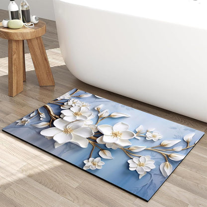 Bath Mat, 3 x 5ft, Ultra Soft and Non-Slip Bathroom Rugs, Water Absorbent and Machine Washable Bath Rug for Bathroom, Shower, and Tub