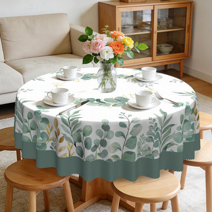 Bohemia Round Tablecloth,Tablecloth Waterproof and Wrinkle-Free, Boho Table Covers, Summer Decorations for Home 60inch