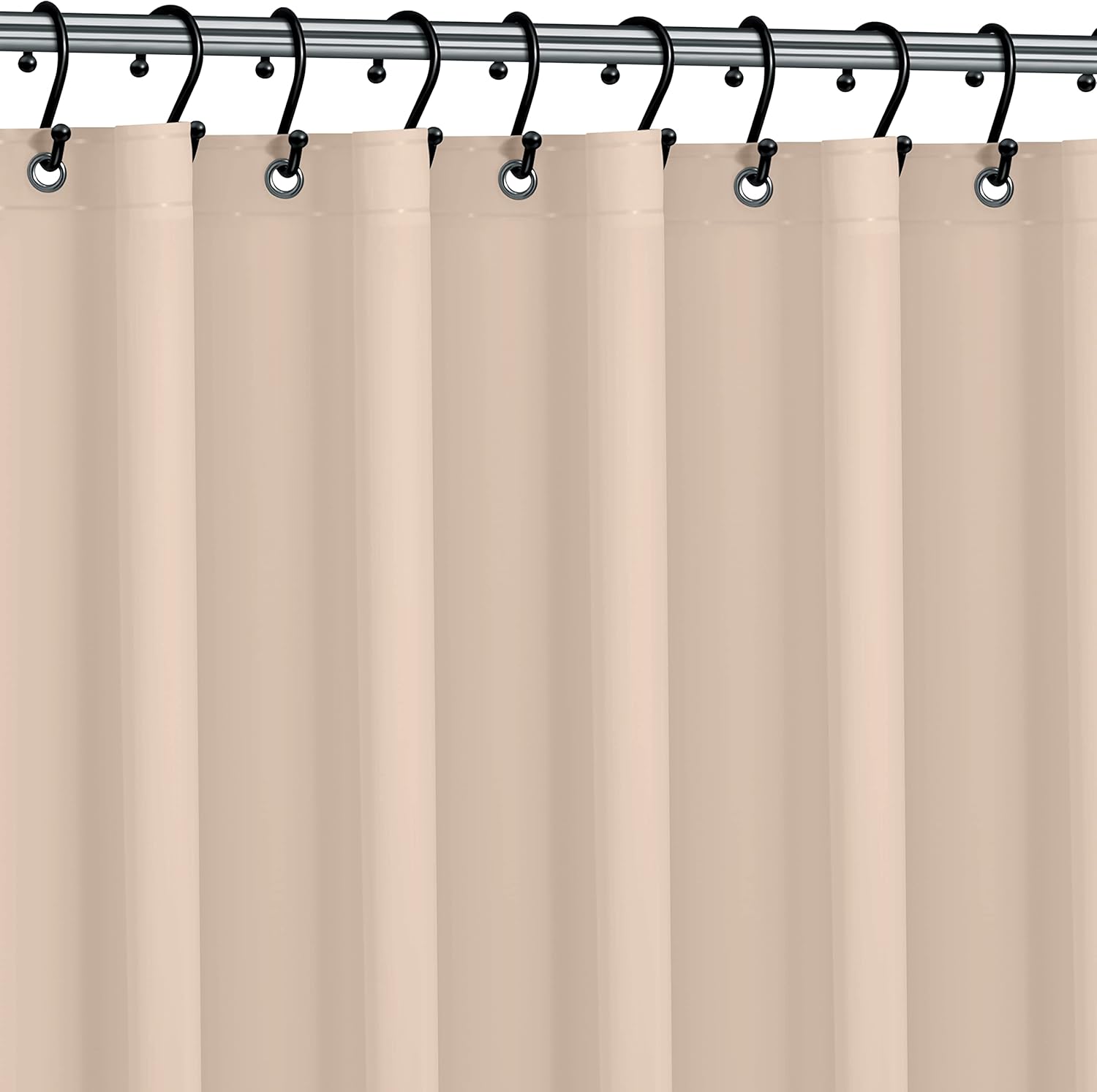 No Smell Shower Curtain Liner 72x72 White - PEVA Plastic Shower Curtain for Bathroom, PVC-Free Waterproof Shower Liner with Metal Grommets and Magnet-Weighted Bottom Hem - Washable Inner Liner