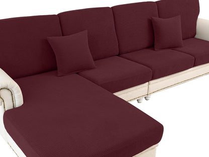 Couch Cushion Covers Seat Cushion Cover Stretch Couch Cover Separate Sectional Sofa Slipcovers Furniture Protector(3 Pieces for Seat or Sofa Backrest, Dark Grey)