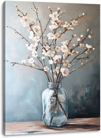 Floral Canvas Wall Art Bathroom Wall Art Pictures Wall Decor Home Decor Wall Decor for Bedroom Livingroom 12x16 Inches